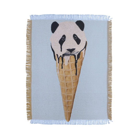 Coco de Paris Icecream panda Throw Blanket