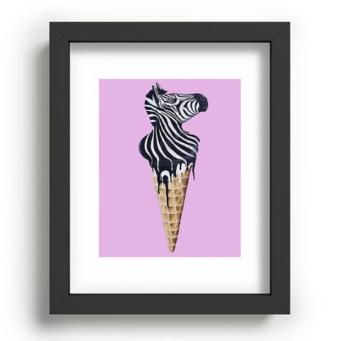 Coco de Paris Icecream zebra Recessed Framing Rectangle
