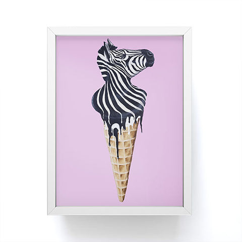 Coco de Paris Icecream zebra Framed Mini Art Print