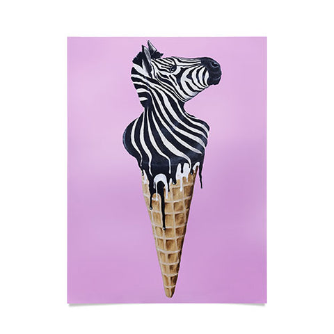 Coco de Paris Icecream zebra Poster