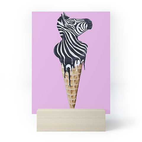 Coco de Paris Icecream zebra Mini Art Print