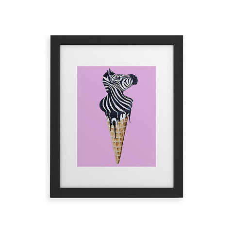 Coco de Paris Icecream zebra Framed Art Print