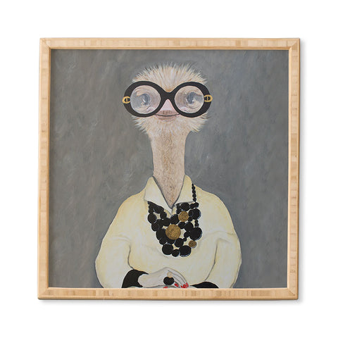 Coco de Paris Iris Apfel Ostrich Framed Wall Art