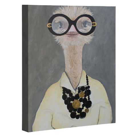 Coco de Paris Iris Apfel Ostrich Art Canvas