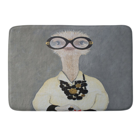 Coco de Paris Iris Apfel Ostrich Memory Foam Bath Mat