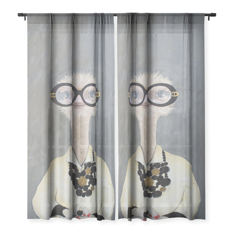 Coco de Paris Iris Apfel Ostrich Sheer Non Repeat