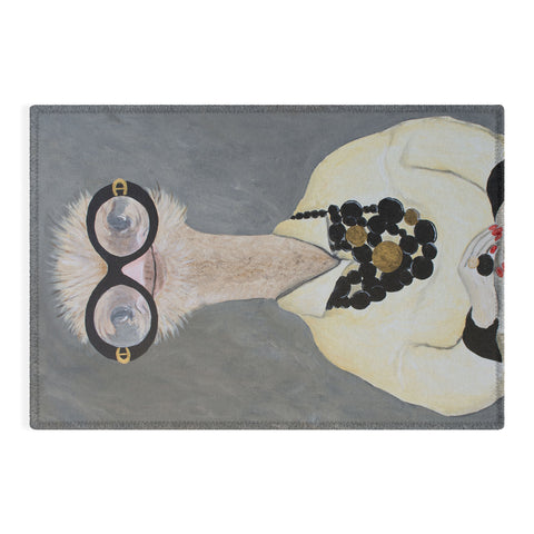 Coco de Paris Iris Apfel Ostrich Outdoor Rug