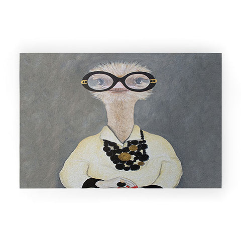 Coco de Paris Iris Apfel Ostrich Welcome Mat