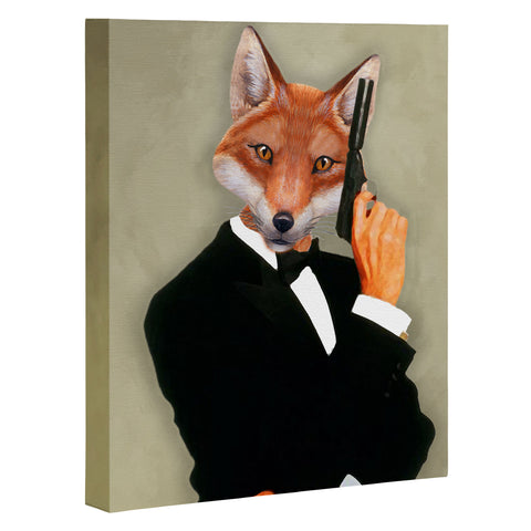 Coco de Paris James Bond Fox Art Canvas