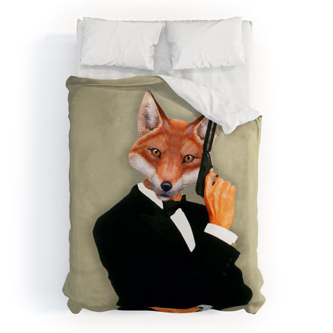 Coco de Paris James Bond Fox Duvet Cover