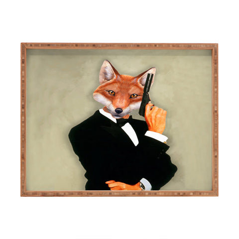 Coco de Paris James Bond Fox Rectangular Tray