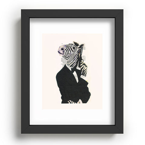 Coco de Paris James Bond Zebra Recessed Framing Rectangle