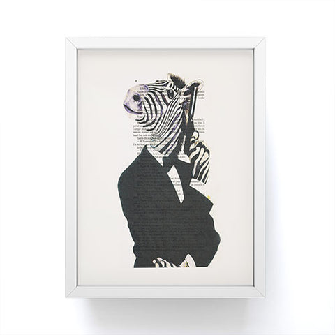 Coco de Paris James Bond Zebra Framed Mini Art Print