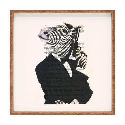 Coco de Paris James Bond Zebra Square Tray