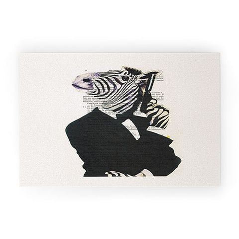 Coco de Paris James Bond Zebra Welcome Mat