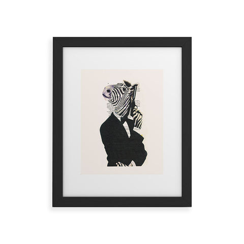 Coco de Paris James Bond Zebra Framed Art Print