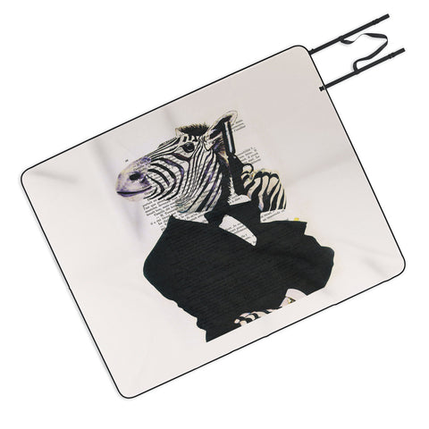 Coco de Paris James Bond Zebra Picnic Blanket