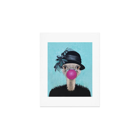 Coco de Paris Ostrich with bubblegum Art Print