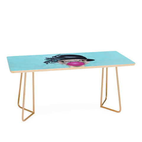Coco de Paris Ostrich with bubblegum Coffee Table