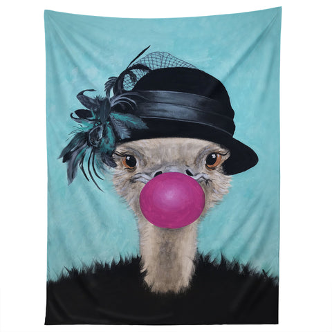 Coco de Paris Ostrich with bubblegum Tapestry