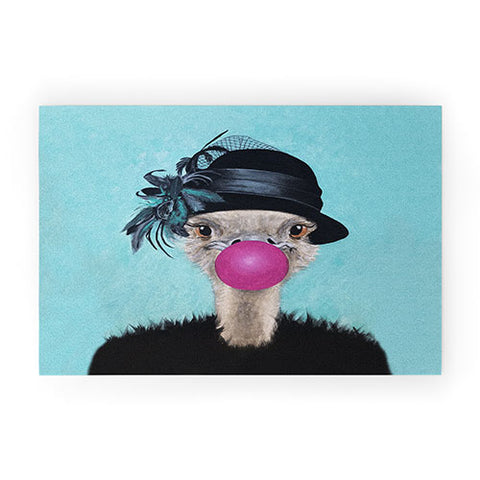 Coco de Paris Ostrich with bubblegum Welcome Mat