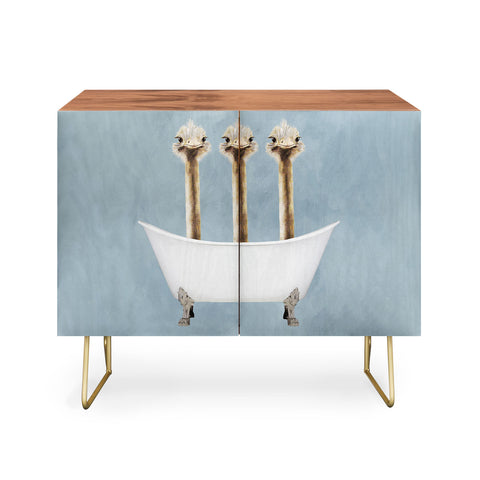 Coco de Paris Ostriches in bathtub Credenza