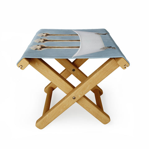 Coco de Paris Ostriches in bathtub Folding Stool