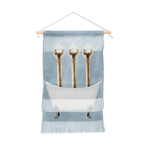 Coco de Paris Ostriches in bathtub Wall Hanging Portrait