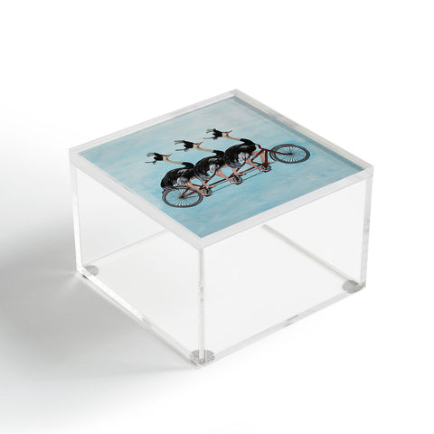 Coco de Paris Ostriches on bicycle Acrylic Box