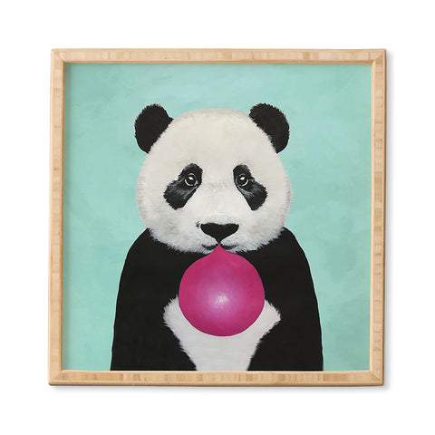 Coco de Paris Panda blowing bubblegum Framed Wall Art