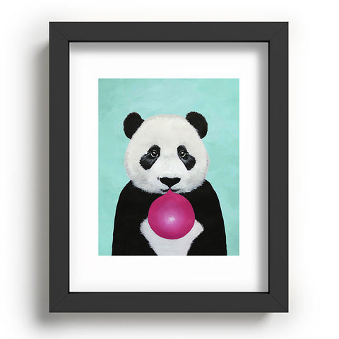 Coco de Paris Panda blowing bubblegum Recessed Framing Rectangle