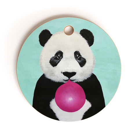 Coco de Paris Panda blowing bubblegum Cutting Board Round