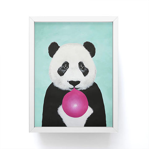 Coco de Paris Panda blowing bubblegum Framed Mini Art Print