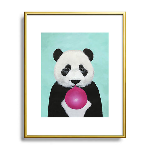 Coco de Paris Panda blowing bubblegum Metal Framed Art Print