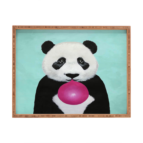 Coco de Paris Panda blowing bubblegum Rectangular Tray