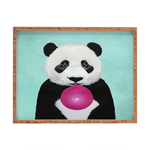 Coco de Paris Panda blowing bubblegum Rectangular Tray