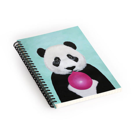 Coco de Paris Panda blowing bubblegum Spiral Notebook