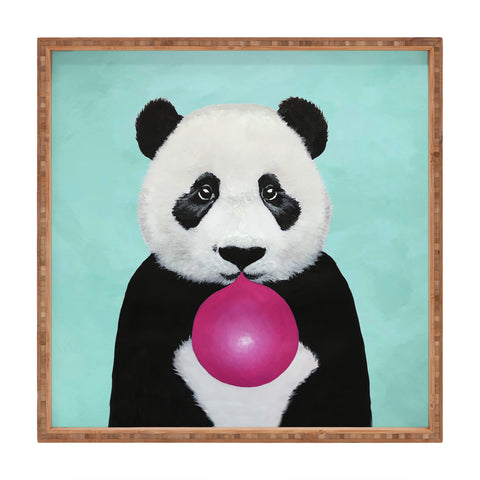 Coco de Paris Panda blowing bubblegum Square Tray