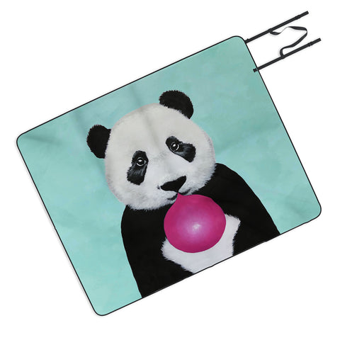 Coco de Paris Panda blowing bubblegum Picnic Blanket