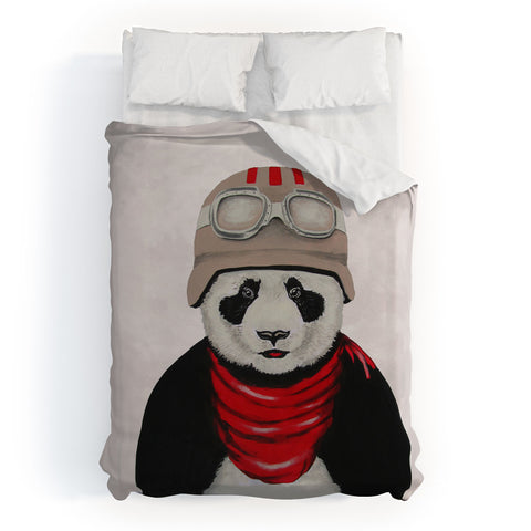 Coco de Paris Panda Pilot Duvet Cover