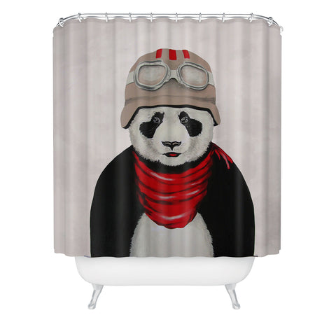 Coco de Paris Panda Pilot Shower Curtain