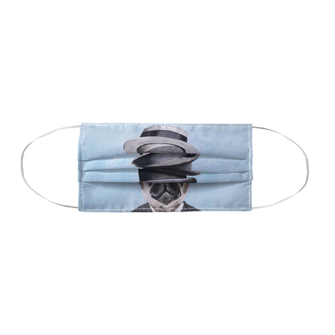 Coco de Paris Pug with stacked hats Face Mask