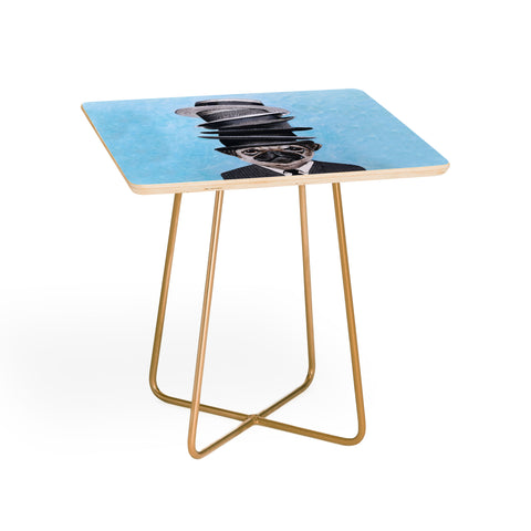 Coco de Paris Pug with stacked hats Side Table