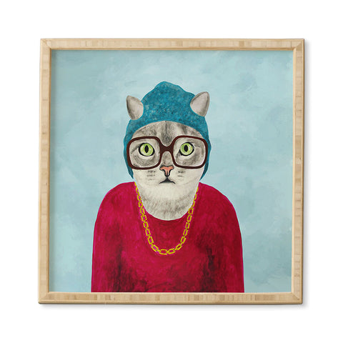 Coco de Paris Rapper Cat Framed Wall Art