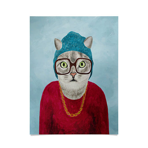 Coco de Paris Rapper Cat Poster