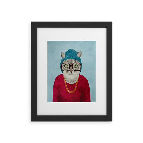 Coco de Paris Rapper Cat Framed Art Print