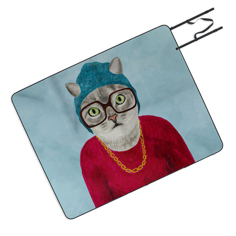 Coco de Paris Rapper Cat Picnic Blanket