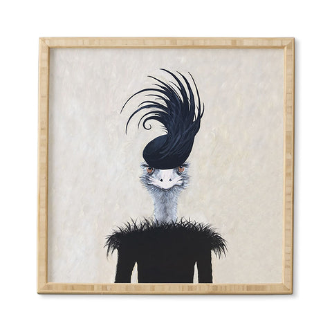 Coco de Paris Retro Ostrich Framed Wall Art