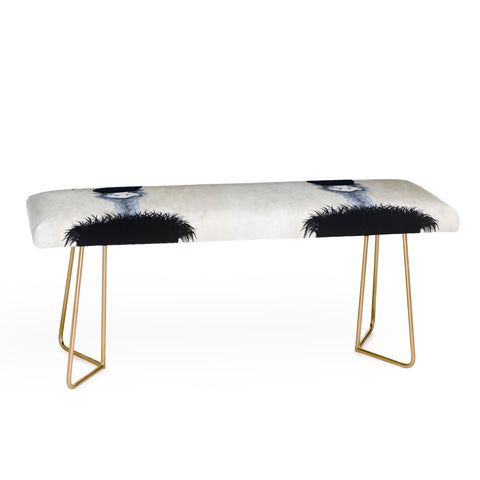 Coco de Paris Retro Ostrich Bench