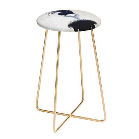 Coco de Paris Retro Ostrich Counter Stool